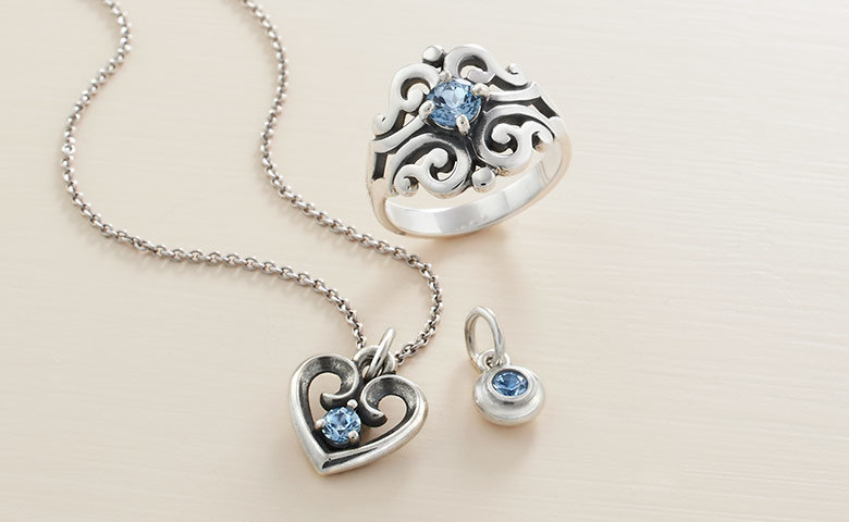James Avery's birthstone jewelery for March