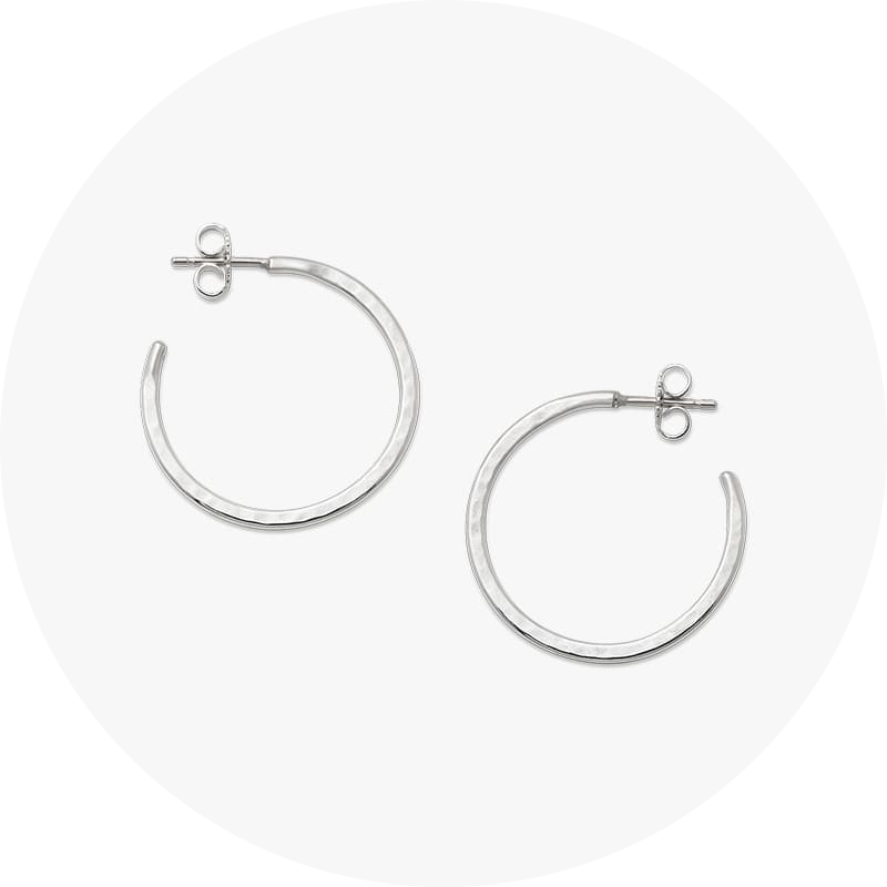 Silver earrings