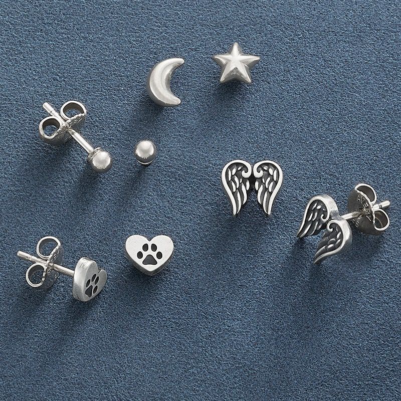 Sterling silver stud earrings from James Avery.