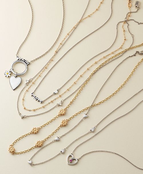 Mixed Metal Layered Necklaces