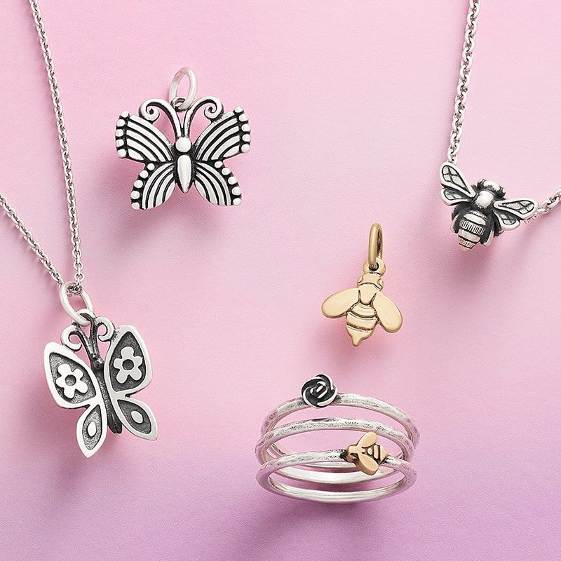 Butterflies and Bee jewelry designs from James Avery.