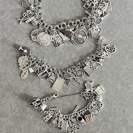 James Avery Jewelery Sterling Silver Loaded Charm Bracelets