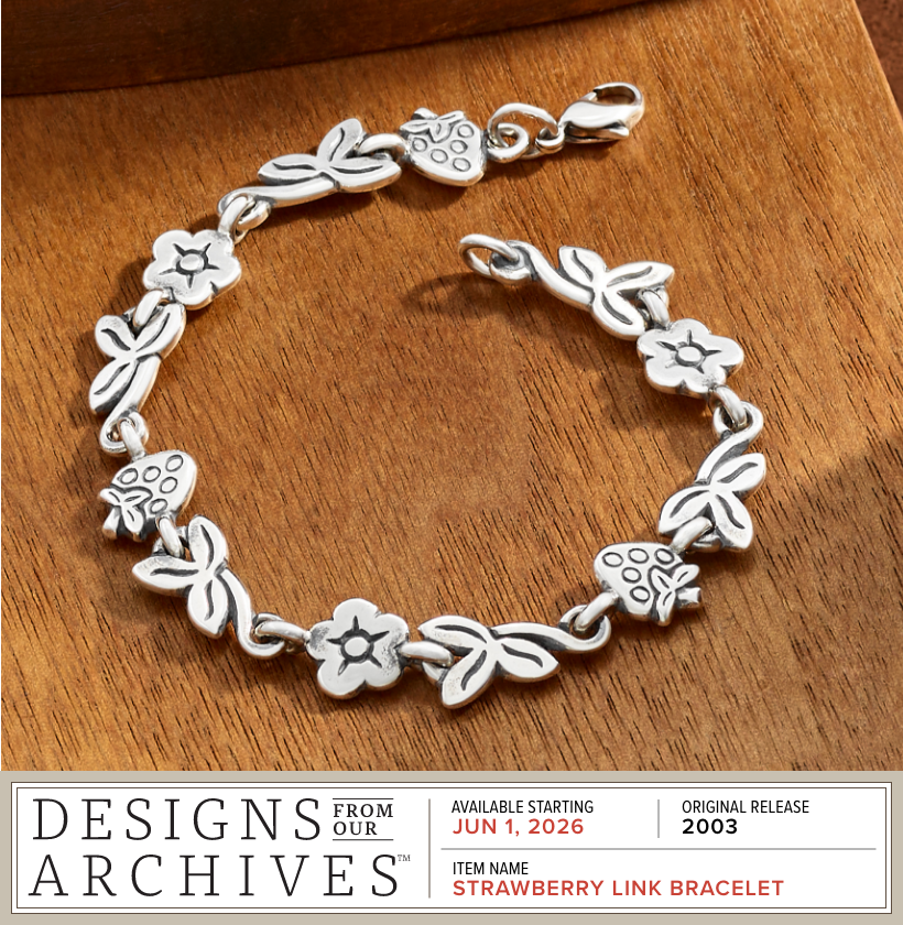 Designs From Our Archives - Available Starting JUN 1, 2026 - Original Release 2003 - Item Name: STRAWBERRY LINK BRACELET