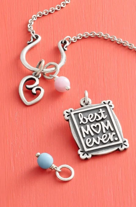 Best Mom Ever charm and enhancer beads for a New Mom and Baby inspired bracelet