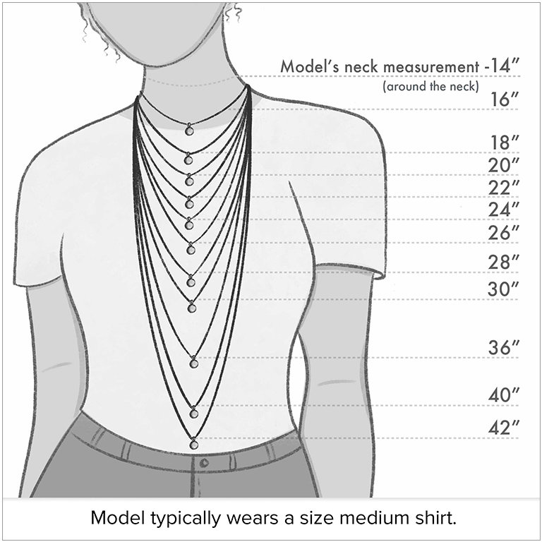 Necklace Size Chart – IF & Co.
