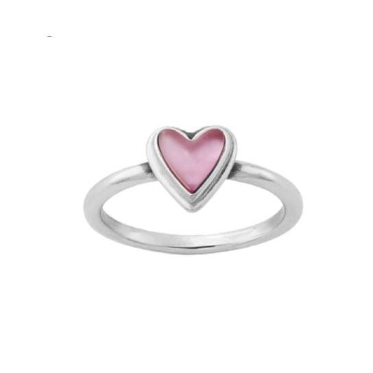 Pink Heart Gemstone Ring