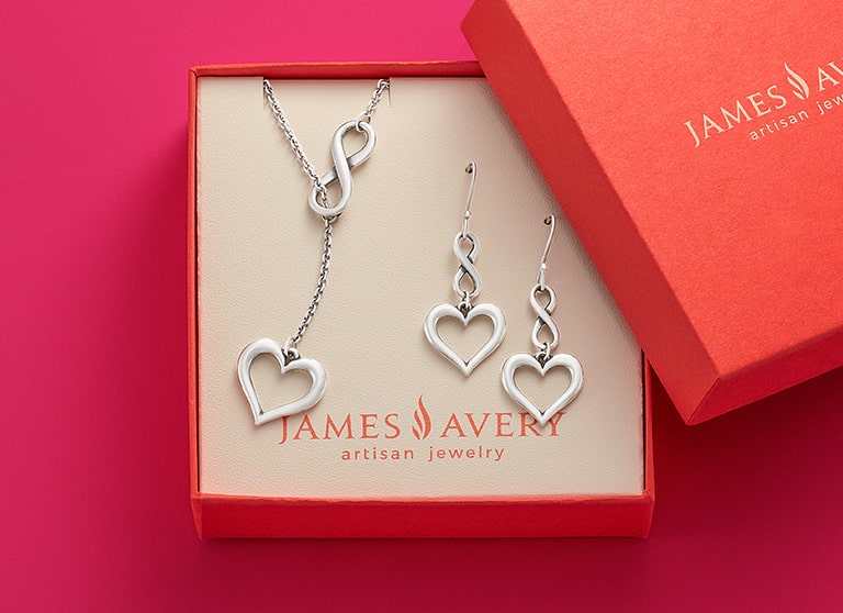 Gift sets from James Avery with necklaces and earrings.